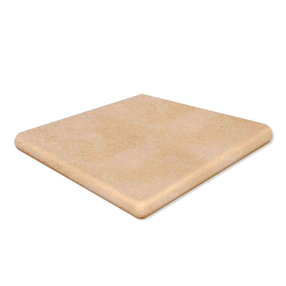 Klinker Capri Straight Stair-Tread Corner Beige Matt 33x33 cm